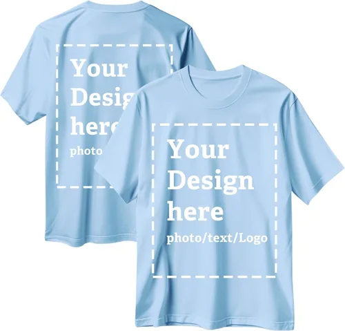 Vista 25 de Camisetas personalizadas para hombres y mujeres, hechas en Estados Unidos, camisetas personalizadas con texto/foto frontal y trasera, camisetas
