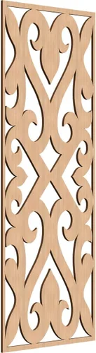 Vista 142 de Keene Paneles de pared decorativos de madera con calado, 9 3/8 pulgadas de ancho x 24 3/8 pulgadas de alto x 1/4 de alto, abedul Birch