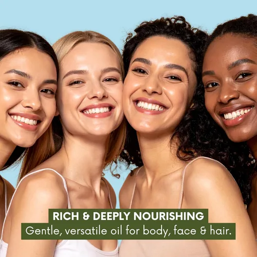 Vista 11 de Best of Nature Aceite corporal y masaje de oliva 100% puro, prensado en frío, natural y sin perfume para piel, cabello y baño, 8 onzas líquidas
