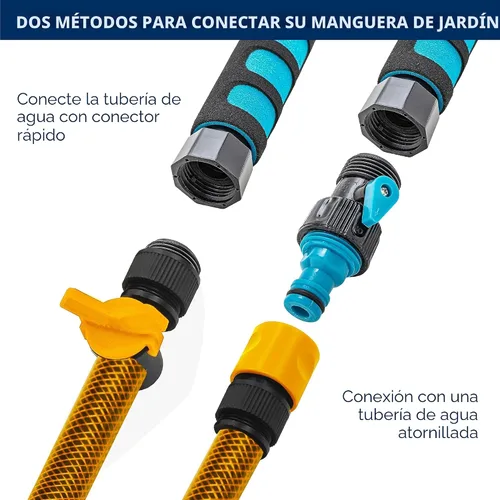 Vista 4 de DSV Standard Cepillo de lavado de coche con mango largo de 50 pulgadas, cepillo de limpieza de coche con accesorio de manguera, cepillos de coche