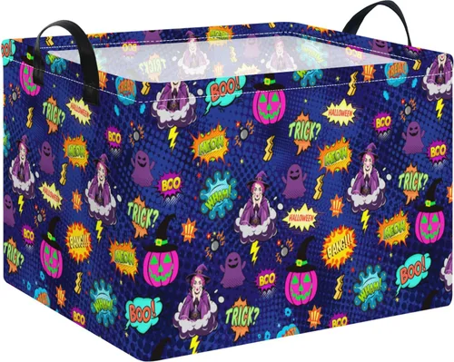 Vista 38 de NTAOHAMPER Cesta rectangular de almacenamiento de fútbol vacía, cesta de regalo plegable con asas, caja de juguetes/libros, decoración de habitación