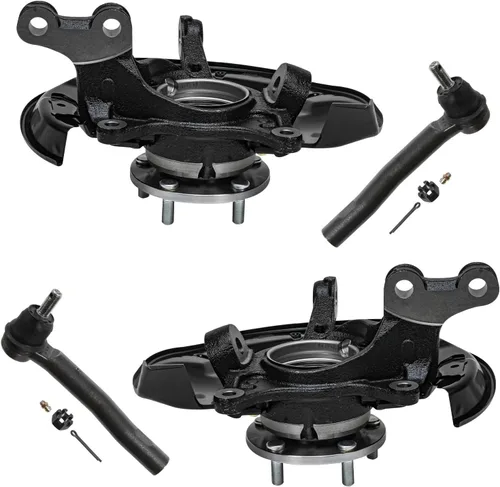 Vista 112 de Detroit Axle - Kit de nudillos traseros izquierdo FWD para Hyundai Santa Fe 2007-2009 Veracruz 2007-2012, reemplazo del conjunto de cojinete
