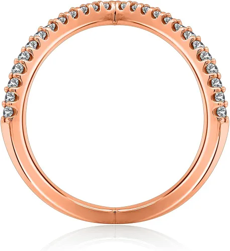 Vista 3 de Tienda Collection Sterling Silver Made with Infinite Elements Cubic Zirconia Criss Cross Single X Ring