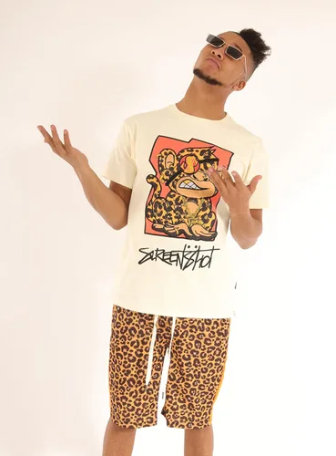 Vista 3 de SCREENSHOT -TEE3202SS - Camiseta para hombre Hip-Hop NYC Streetwear Urban Varsity Racing Premium