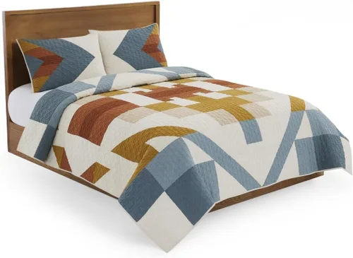 Vista 12 de Pendleton Juego de edredón individual – Juego de edredón de 2 piezas 100% algodón con funda, ropa de cama suave y ligera para cama