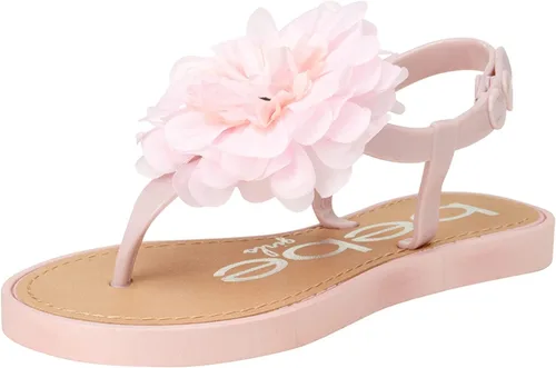 Vista 3 de bebe Sandalias para niña Sandalias con hebilla a presión para niños pequeños con flor de gasa Sandalias lindas para niñas (bebéniña pequeña)