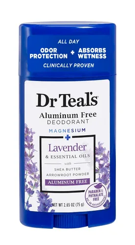 Vista 9 de Dr Teal's Desodorante sin aluminio, aceite de coco, sin parabenos ni ftalatos, 2.65 oz