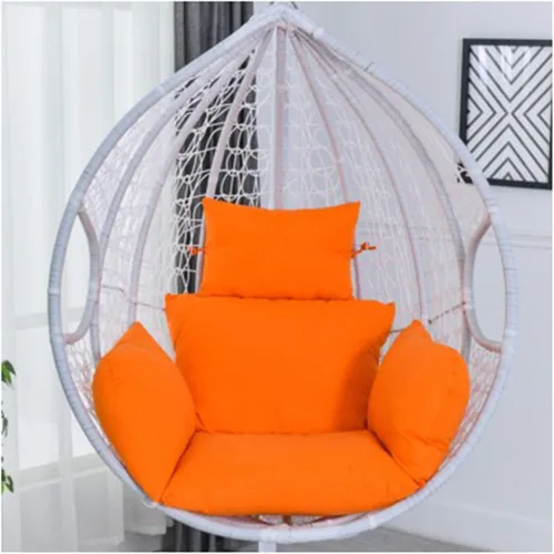 Vista 8 de ZTGL Cojines para silla de huevo, cojín para silla de huevo, cojín grueso para interiores y exteriores, para patio, jardín, color negro