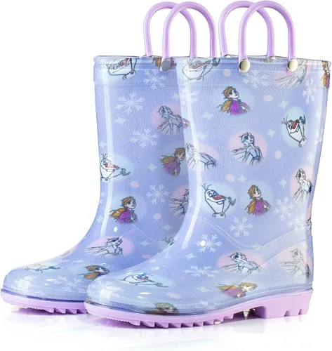 Vista 2 de Disney Girls' Frozen 2 Waterproof Rain Boots
