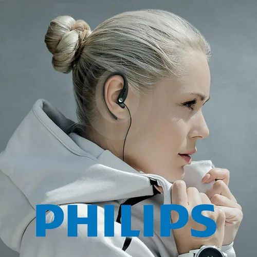 Vista 5 de PHILIPS SHS3200BK/37 Auriculares flexibles con gancho para la oreja, color negro