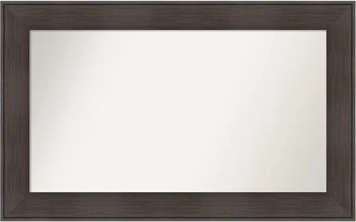 Vista 102 de Amanti Art Espejo personalizado, espejo de baño de veta de madera rústica William, espejo de pared o espejo de tocador de baño sobre el fregadero