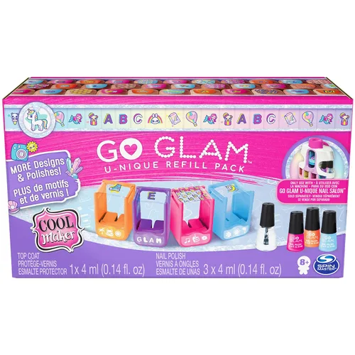 Vista 10 de Cool Maker, GO GLAM Nail Surprise Shimmer - Juego de manicura exclusivo con 2 estilos de uñas a presión y más, kit de uñas para niños de 8 años