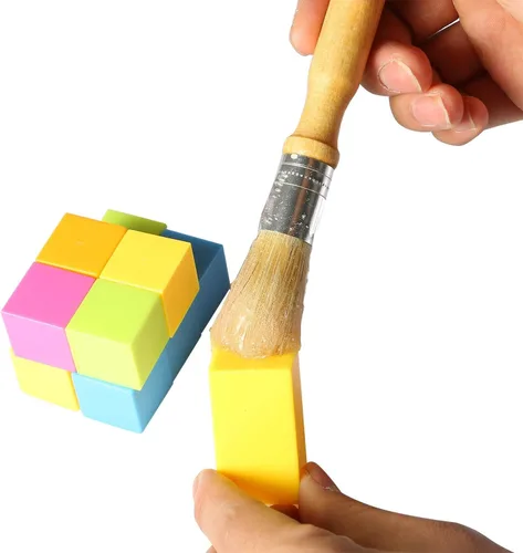 Vista 7 de Paquete de 3 cepillos de pegamento para encuadernación de libros de madera para encuadernación o suministros de herramientas para manualidades