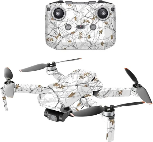 Vista 11 de MightySkins - Compatible con DJI Mini 2 Dron portátil - Artic Camo Funda protectora de vinilo duradera y única Fácil de aplicar, quitar