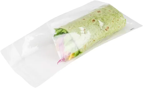 Vista 16 de Restaurantware -Bolsas de golosinas de 4 x 3 pulgadas, 100 bolsas para galletas para microondas - Diseño de labios y cinta, resistente al calor