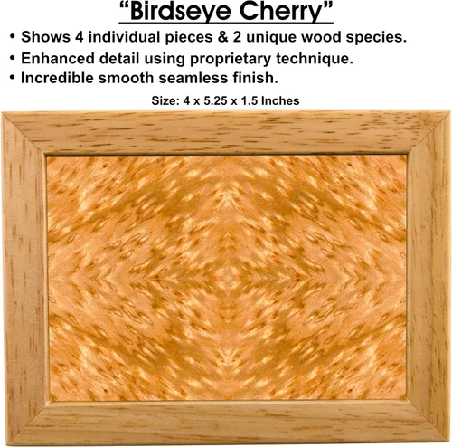 Vista 2 de Joyero de madera para regalar cereza