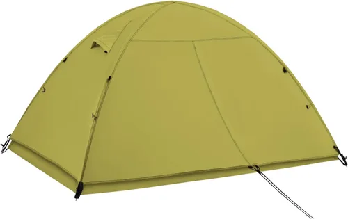 Vista 15 de Tienda de campaña domo ultraligera de doble capa impermeable para 2/4 personas de 4 estaciones para mochileros – Configuración fácil,