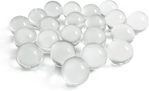 Vista 6 de CYS EXCEL Rellenos de jarrón de piedras preciosas de mármol verde de 1 pulgada (1 libra), múltiples opciones de color, cuentas de mármol de vidrio