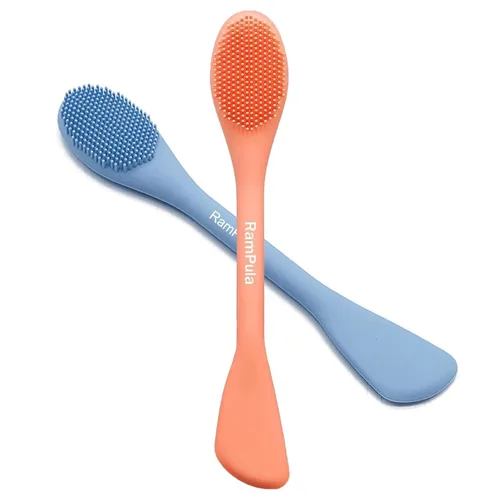 Vista 11 de Aplicador de cepillo de máscara facial, cepillos de máscara para limpieza facial y exfoliación, herramienta aplicadora de máscara de arcilla facial