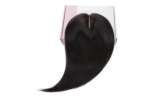 Vista 156 de Rich Choices Pelucas con topper de cabello para mujeres, cabello humano real 100% Remy, sin flequillo, para mujeres con adelgazamiento en la parte