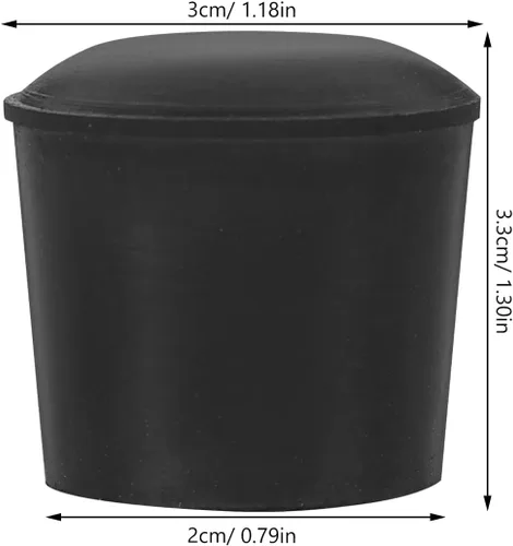 Vista 2 de UPKOCH 8 pinzas de goma para salvamanteles, almohadillas de repuesto, almohadillas de cocina, tapas de patas de goma para salvamanteles de metal