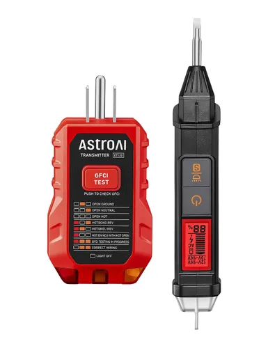 Vista 10 de Multímetro digital AstroAI TRMS 6000 conteos, medidor de voltaje y ohmímetro con probador auto-rango; mide con precisión voltaje, corriente