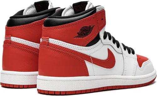 Vista 3 de Little Kid's Jordan 1 Retro High OG Heritage WhtUniv Red-Blk (AQ2664 161)