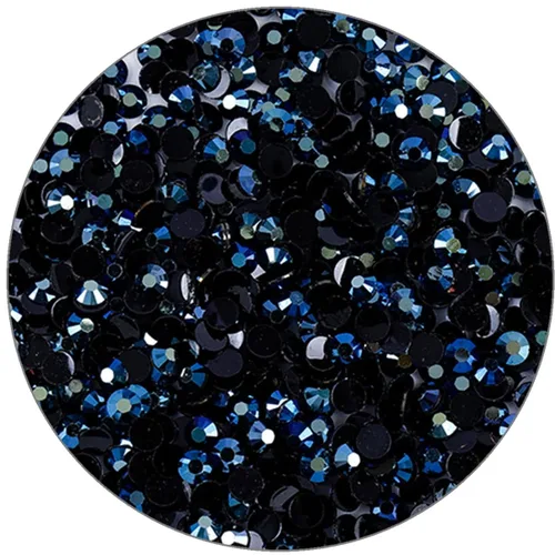 Vista 27 de 3000 piezas de diamantes de imitación de parte posterior plana SS6/2 mm de vidrio transparente AB, gemas redondas de cristal para arte de uñas