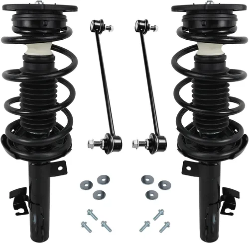 Vista 72 de Detroit Axle - Kit de 4 piezas RWD Puntales Delanteros Barras Estabilizadoras para Ford F-150 2021 2022 2023 2024, 2 Puntales con Resorte Helicoidal
