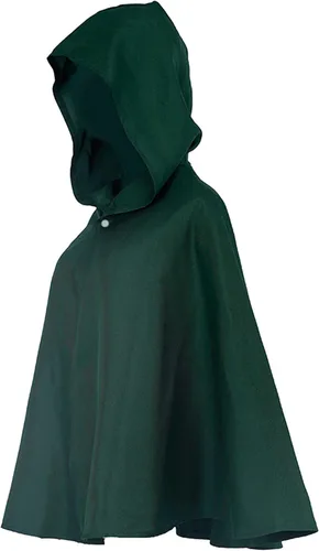 Vista 3 de ManTong 3Pcs Anime Cloak Halloween Cosplay Costume Cape with Necklace and Key Chain