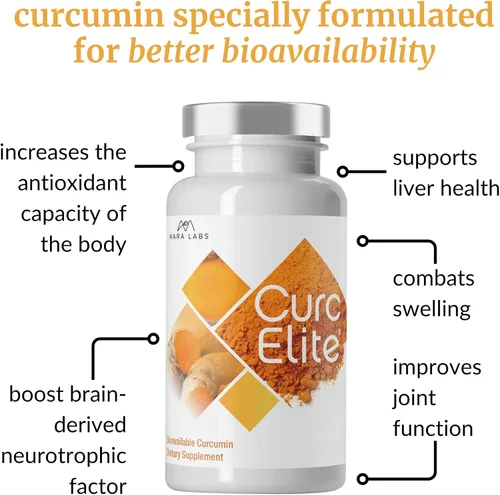 Vista 5 de Mara Labs CurcElite® Curcumina biodisponible 30 Cápsulas