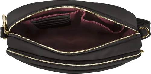 Vista 2 de Travelon Addison - Bolso bandolera pequeño antirrobo, Negro -, Travelon Addison - Antirrobo - Bolso bandolera pequeño
