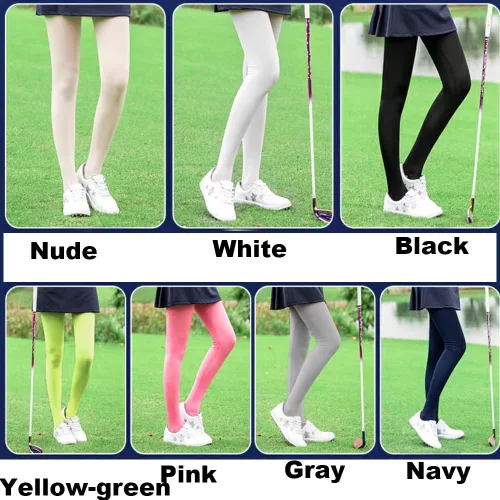 Vista 5 de TheFancyPumpkin Leggings deportivos de seda fría con protección UV para mujer