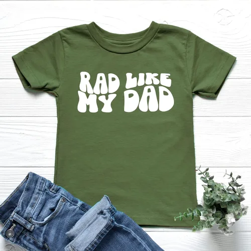 Vista 5 de Rad Like My Dad Groovy - Camisa retro para niño
