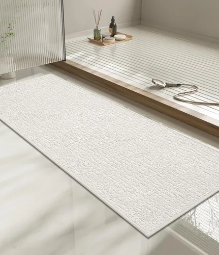 Vista 36 de Chakme Juego de 2 alfombras de baño ultrafinas, absorbentes, antideslizantes, lavables a máquina, color negro, 17 x 24 pulgadas / 17 x 30 pulgadas