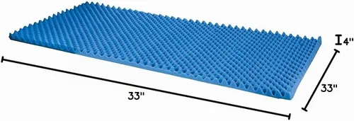 Vista 9 de Duro-Med - Cojín para cama (contorneado), color azul, 552-7945-0000, Azul, 1