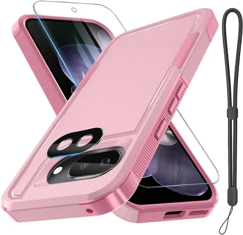 Vista 31 de Funda para Google Pixel 7A, Funda Protectora de Teléfono de Cuerpo Completo Resistente de Trabajo Pesado Robusta a Prueba de Golpes con Correa