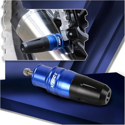 Vista 6 de Motorcycle CNC Accessories Exhaust Frame Sliders Crash Pads Falling Protector for Yamaha XT660X XT660 X XT 660X 2004-2017 2016 Anti-Fall Frame Black