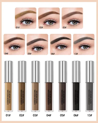Vista 5 de Gel para cejas impermeable teñido, maquillaje líquido de larga duración a prueba de manchas, pegamento teñido para cejas, relleno para cejas