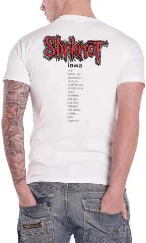 Vista 2 de Slipknot Camiseta unisex: Iowa Lista De Pistas (Back Print) - XXL - Blanco, Blanco