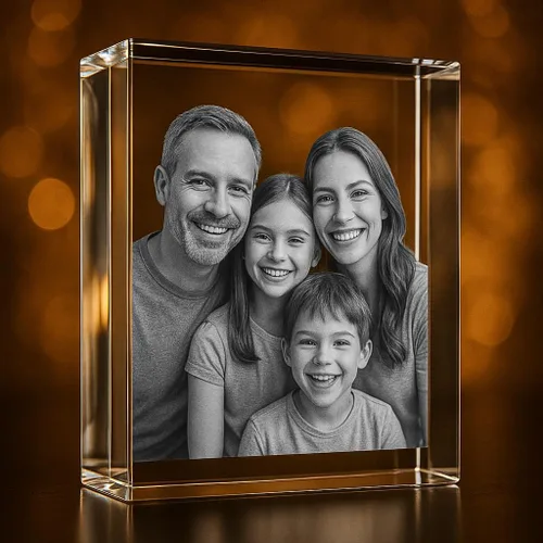 Vista 13 de Corazón de Cristal 3D Personalizado con Foto – Imagen Personalizada Grabada con Láser en Vidrio – Regalo Conmemorativo, de Boda, Aniversario