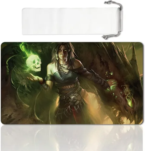 Vista 8 de Juego de mesa MTG Playmat Games Tamaño 60X35 cm CCG Compatible para MTG CCG RPG Juego de cartas coleccionables (Ajani Steadfast)