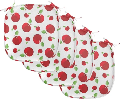 Vista 219 de Ambesonne Flamingo - Cojín de asiento para silla, diseño de fantasía exótica con elementos de vida silvestre hawaiana en colores pastel, acolchado