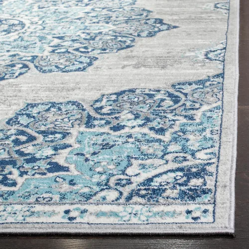 Vista 3 de SAFAVIEH Brentwood Collection - Alfombra decorativa de 2 x 4 pies, diseño desgastado de medallón, no desprende pelusa y de fácil cuidado, ideal