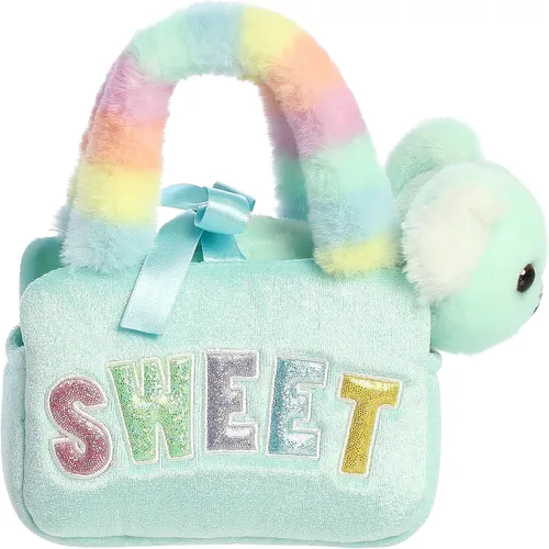 Vista 2 de Aurora Fashion Fancy Pals Rainbow Sweet - Peluche con elegante bolso para divertirse con disfraz, perfecto para niños de 3 años, disfraces