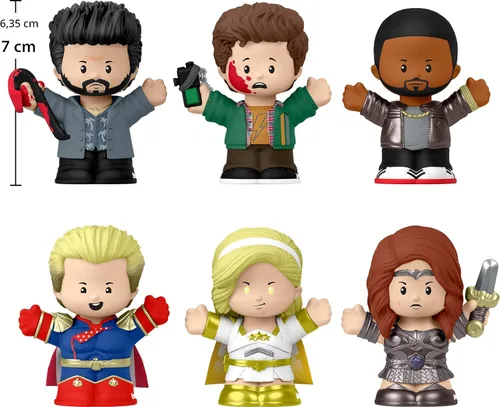 Vista 5 de Little People Collector El Set de Edición Especial de Los Chicos con Figuras de Personajes en una Caja de Exhibición para Adultos y Fans, 6 Figuras