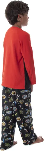 Vista 4 de Beyblade Burst - Conjunto de pijama para niños (2 piezas, camiseta y pantalones)