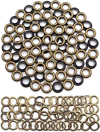 Vista 34 de SEMINI 800 Sets 4 Colors 6mm Grommet Eyelet Kit with Install Tool Kit