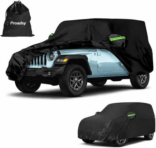 Vista 96 de Proadsy - Cubierta para automóvil, resistente al viento, sol, lluvia, rayos UV, polvo y nieve, para todo tipo de clima, impermeable, funda