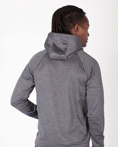 Vista 3 de Layer 8 Sudadera con capucha para hombre, ligera, de forro polar, para entrenamiento, entrenamiento, atlética, para fitness, fitness